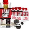 Lean Body Ready-to-Drink Cookies and Cream Protein Shake, 40g Protein, Whey Blend , 0 Sugar, Gluten No, 22 Vitamins & Minerals, (Recyclable Carton & Lid - Pack of 12) LABRADA , 17 Fl Oz (Pack of 12)