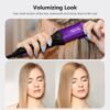814LvDJTMqL._AC_SL1500_.jpg Terviiix Crimper Hair Iron with 4 Interchangeable Plates, Keratin & Argan Oil Infused Hair Crimper for Women, Volumizing Crimping Iron for Thin Fine Hair, 5 Heat Settings & 60 Mins Auto Off, Purple