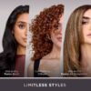 814QfYXo2kL._SL1500_.jpg Shark FlexFusion Hair Straightener & Powerful Hair Dryer with Fusion Hair Brush, Ceramic Air Styler with Auto-Wrap Hair Curlers & Concentrator, Ceramic Plates, Cosmic Blush HD641S