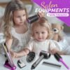 814TYehznJL._AC_SL1500_.jpg Hair Salon Toys for Girls, Beauty Salon Playset for Girls, Pretend Hair Styling Kit Set Dresser Toys, Kids Play Toy Hair Salon Playset Blow Dryer for Toddler Ages 4-6