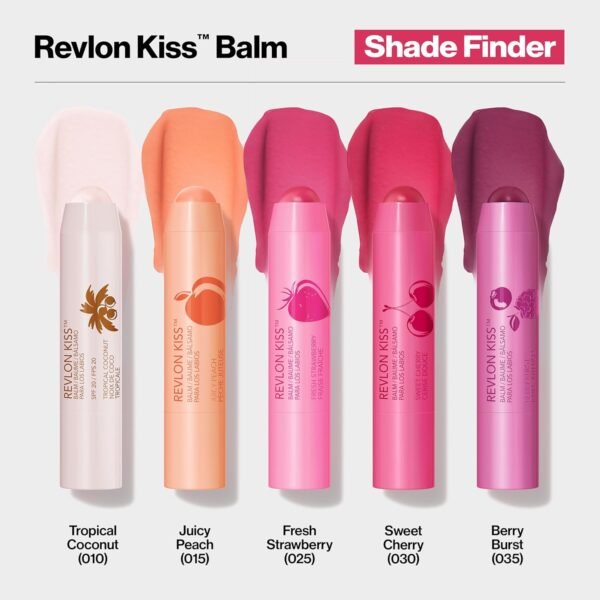 814cZLaaZjL._SL1500_.jpg Revlon Kiss Tinted Lip Balm with SPF 20, Hydrating, Flavored, Infused with Natural Fruit Oils, 010 Tropical Coconut, 0.09 oz