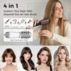 814xGpK52WL._AC_SL1500_.jpg slopehill Mini Dual Voltage Hair Dryer Brush,1000 Watts Travel Hot Air Brush with European Plug, Ionic One Step Hair Dryer and Styler for Women for Home & Salon, 2 Heat & 2 Speed Settings