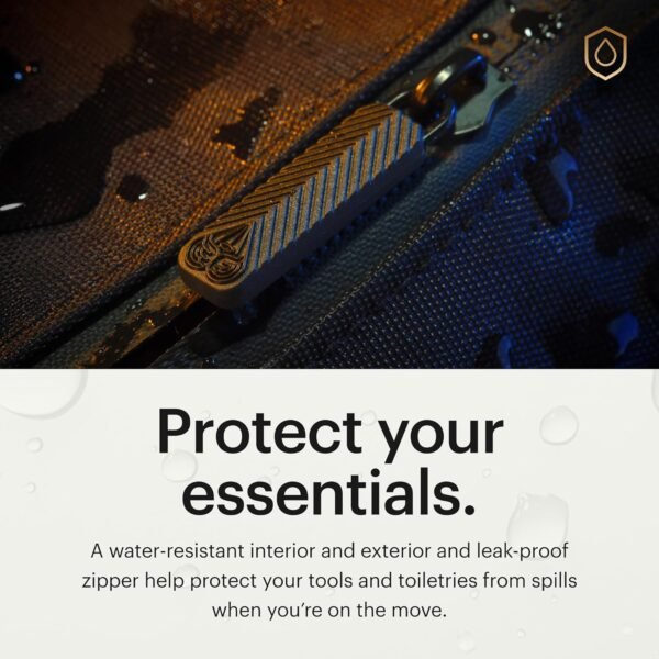 MANSCAPED® The Shed 2.0 Toiletry Bag, Premium Quality Men's Travel Bag, Stylish Organization and Hassle-Free On-The-Go Dopp Kit, Water-Resistant to Protect Your Grooming Tools & Accessories