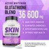 Glutathione Whitening Pills Skin Lightening Pills - Skin Whitening Formula - Glutathione Whitening Skin Pills with Vitamin C - Skin Lightener - Dark Spot Remover - Made in USA
