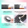 815DFk9AUxL._SL1500_.jpg NAGARAKU YY Eyelash Extensions Supplies Y Lash 4D Easy Fan Russian Volume Crisscross YY Eyelashes Handwoven Y Shaped Mesh Wispy Clusters 12 Rows Pre Fanned Eye Lashes Black - 0.07mm D Curl 8-15mm Mix