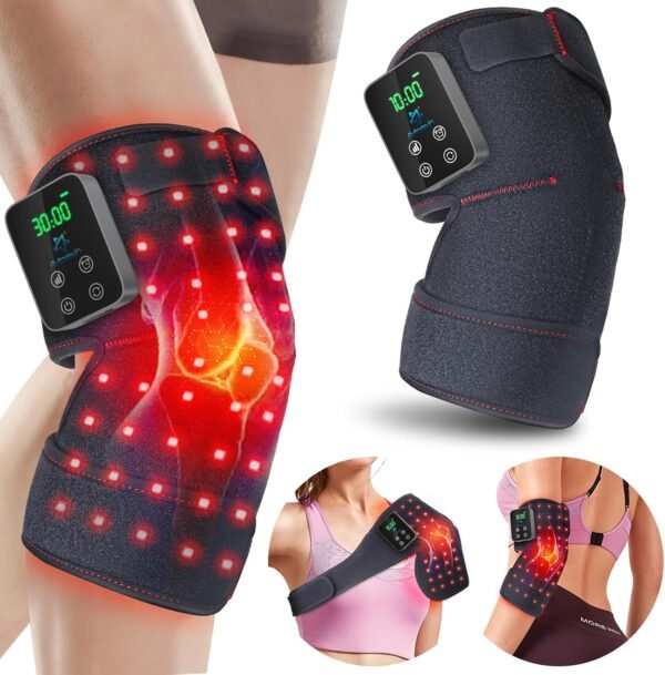 Red Light Therapy for Knee, Astarexin 72 LED Knee Wrap 3000mAh Rechargeable, Cordless Infrared Light Therapy Knee Brace Therapy Pad for Knee Shoulder Elbow Joint Relief, FSA or HSA Eligible