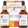 816-KgXTpSL._SL1500_.jpg Eclat Skincare Face Serum Set – Vitamin C & Retinol Serum for Face - Anti Wrinkle, Dark Spots, Hydrating Facial Routine – 2 Pack Anti Aging Skin Care Set