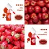 4 Colors Lip Tint Stain Set, Lip Stain Long Lasting Waterproof, Lightweight, Non-sticky, Transfer-Proof Lip Gloss, Matte Finish Korean Makeup, Multi-Use Lip and Cheek Tint