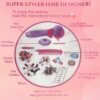 816B0pcbNOL._AC_SL1500_.jpg Automatic Hair Braider for Girls, Hair Braider Toys Hair Beads forGirls, Kids Hair Styling Kit Girls Hair Braider Tool, DIY Hair Salon Toys for Girls - Deluxe Package,AA Battery not Included