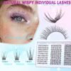816BOUPc3IL._SL1500_.jpg Lash Clusters Wispy Eyelash Clusters C-Curly Individual Lashes zanlufly Natural 300Pcs Cluster Lashes Eyelash Extension 10 12 14MM DIY Lash Extension