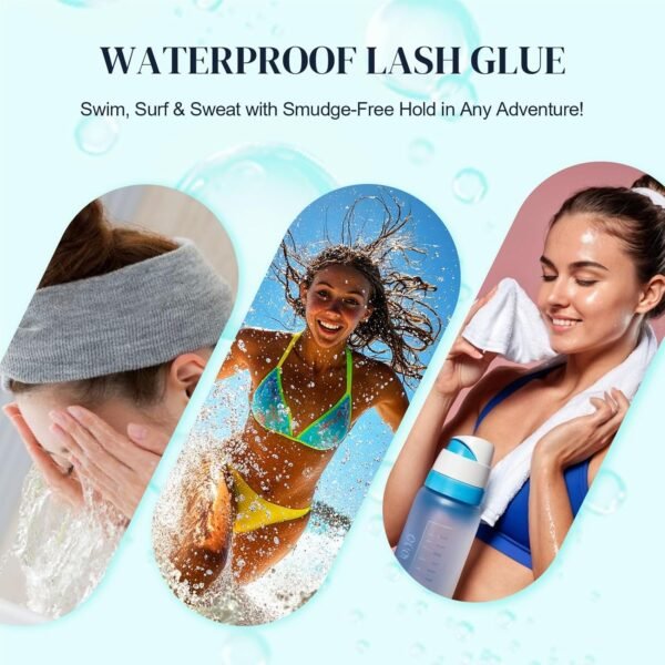Semi-permanent 2 Weeks Lash Cluster Glue and Remover Kit for Eyelash Clusters Strong Hold Long Lasting Waterproof Eyelash Glue Remover for DIY Lash Extensions with Lash Extension Supplies