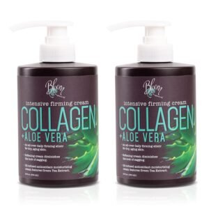 816Lat8FbxL._SL1500_.jpg BLOOM IT'S A GREAT SKIN DAY! Collagen Lotion Skin Care Firming Body Cream, Intensive Anti Aging Moisturizer Face Lotion with Aloe Vera For Wrinkles, Sagging Skin, Dry Skin, Fragrance Free, Pack of 2