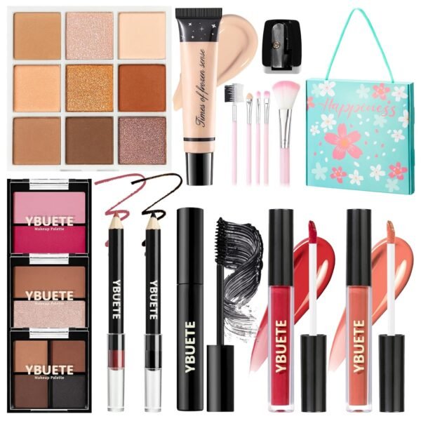 816SW3c7feL._SL1500_.jpg Makeup Kit for Teens Girls Women, Travel & Portable Makeup Set, Cosmetic Bundle with Foundation, Eyeshadow, Lipstick, Eyeliner & Mascara