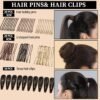 816lHbBaNBL._SL1500_.jpg FANDAMEI Hair Ties Kit for Women, Velvet Scrunchies, Elastic Rubber Bands, Seamless Hair Ties, Hair Clips, Bobby Pins, U Shaped Hair Pins for Styling, Hair Accessories Kit