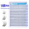 816mhin151L._SL1500_.jpg Natural Cluster Lashes Kit 168 Pcs Wispy Lash Extensions CC-Curly 9-11MM Mixed Lengths Eyelash Extension Individual Kit with Lashes Bond and Seal and Tweezers DIY at Home by Mavphnee