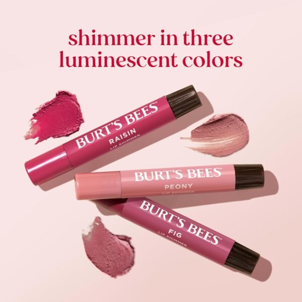 816p9ZY7pqL._SL1500_.jpg Burt's Bees Lip Shimmer Nude Collection, Tinted Lip Balm Stick, Moisturizing for All Day Hydration with Natural Glowy Pigmented Finish & Buildable Color, 3 Warm Shades; Value Pack, 3 Tubes x 0.09 Oz