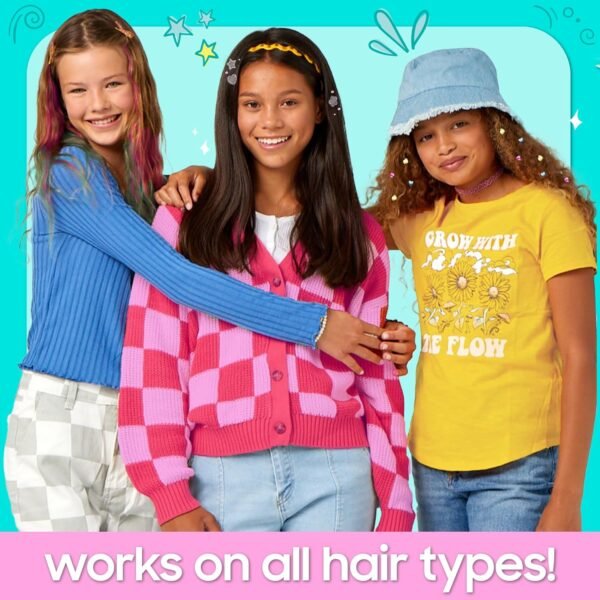 817M3ATZIIL._AC_SL1500_.jpg Just My Style All-in-One Hair Stylist, 4-in-1 Styling Tool with Gem Stamper, Beader, Chalk, and Brush - Fun Hair Accessories for Girls 8-12