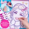 Horizon Group USA Barbie Magazine - Create Hair & Makeup Looks with 130+ Stencils, 180+ Stickers, Crayons & Pretend Makeup