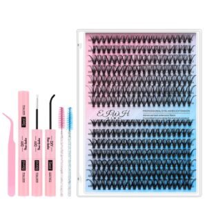817ULptjWjL._SL1500_.jpg DIY Lash Extension Kit Volume Lash Clusters 30D+40D D Curl Individual 280 pcs Lashes Lash Clusters Kit Thick Eyelash Extension Kit Lash Bond Seal Lash Tweezers (30D&40D KIT)