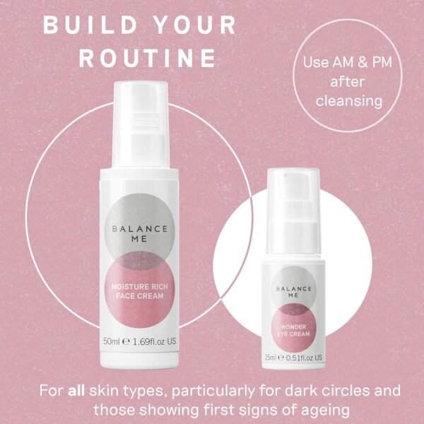 Balance Me Wonder Eye Cream 0.5 fl oz, Dark Circle Under Eye Treatment, Anti-Aging & Anti Wrinkle, Brightens & Reduces Puffy Eyes