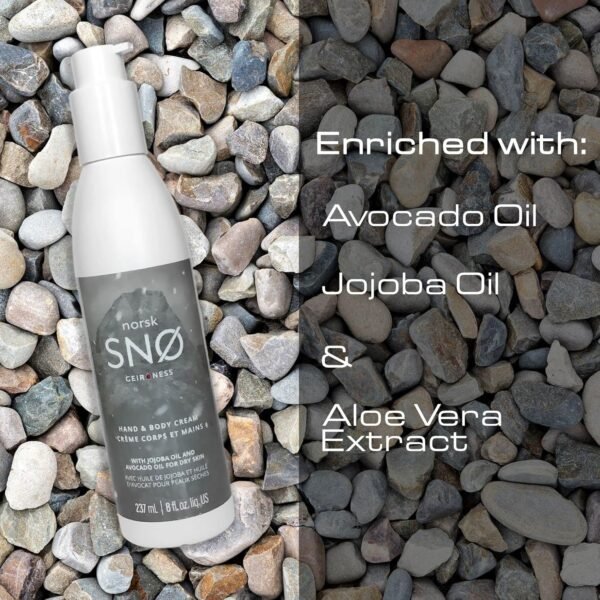 Geir Ness NORSK SNØ Hand & Body Cream - Dry Skin Lotion - Single Use Deep Moisturizer with Essential Oils