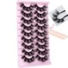 818Bv7Nzo-L._SL1500_.jpg Mink Lashes Fluffy 20 MM Thick D Curl False Eyelashes Dramatic Long Strip Lashes Pack 6D Curly Wispy Full Fake Eyelashes That Look Like Extension by Goddvenus