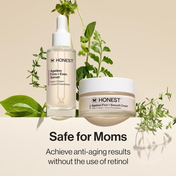 818MAPLppDL._SL1500_.jpg Honest Beauty Ageless Firm and Smooth Cream | Powered by Vegan Collagen and Elastin Polypeptides | Firmer, Smoother Looking Skin | Fragrance Free, EWG Verified, Vegan, Cruelty-Free | 1.7 fl oz