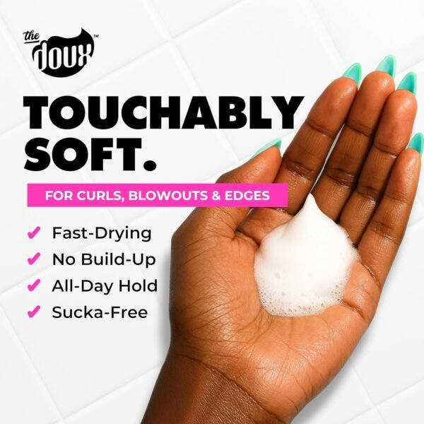 The Doux Mousse Def Texture Foam, Multi-Use Mousse Hair Foam to Style, Condition, Define, Volumize, and Add Shine - 7oz