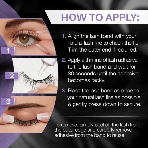 Ardell Glamour False Eyelashes Multipack 105 - Lightweight, Natural Volume Lashes, Comfortable, Easy to Apply, 4 Pairs, 1-Pack