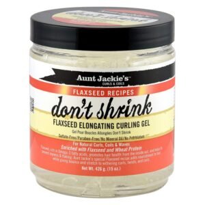 819XjLD6cCL._SL1500_.jpg Aunt Jackie's Flaxseed Recipes Don't Shrink Elongating Hair Curling Gel for Natural Curls, Coils and Waves, Helps Prevent Dryness and Flaking, 15 oz