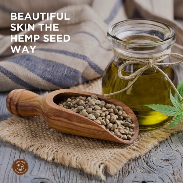 Hemp Seed Hand & Body Lotion - Soothe Dry Skin - Argan Oil, Hemp Seed Oil - Light, Non-Greasy Formula - Vegan & Cruelty Free