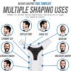 819apa43XmL._AC_SL1500_.jpg Beard Shaper & Beard Shaping Tool for Men, Beard Lineup Guide Template, Perfect for Styling and Edging, Includes Dual Action Beard Comb & Barber Pencil Liner