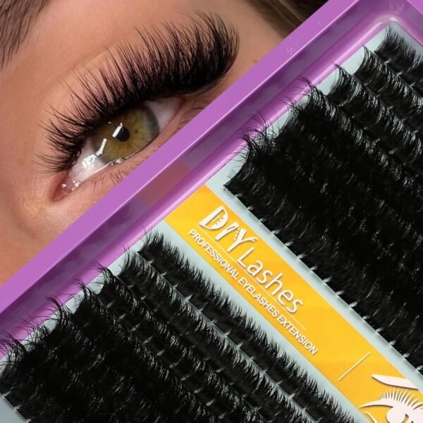 C Curl Lash Clusters Extensions 280 Pcs Individual Eye lash Clusters 100D Cluster Eyelash Lashes Wispy Clusters Lashes Makeup at Home - DIY Lash Extension Kit for Self Application (9-18MM) Mix
