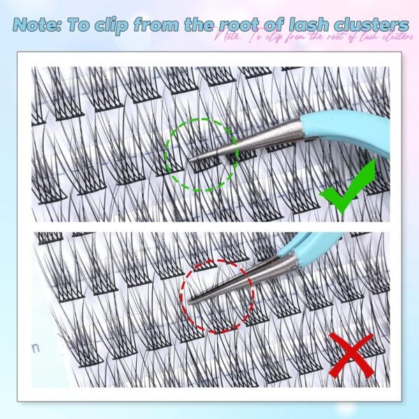 819ioE9rmL._SL1500_.jpg Lash Clusters Wispy Eyelash Clusters C-Curly Individual Lashes zanlufly Natural 300Pcs Cluster Lashes Eyelash Extension 10 12 14MM DIY Lash Extension
