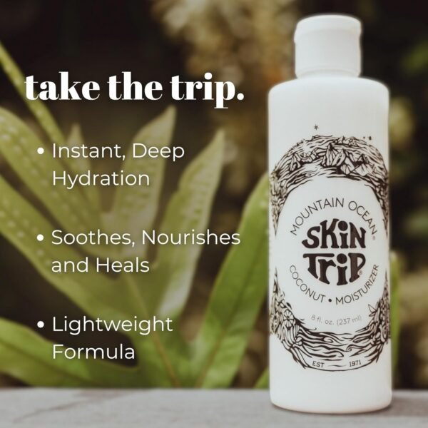 Mountain Ocean Skin Trip Coconut Lotion | 8oz | For All Skin Types | Coconut Oil, Aloe Vera, & Lanolin