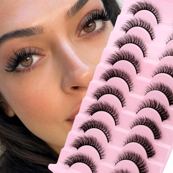 819n5LpTWNL._SL1500_.jpg Fake Eyelashes Wispy Strip Lashes False Eyelashes Soft False Lashes by GEMERRY(10 Pairs, A03)
