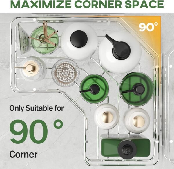 MAXIFFE 3 Pack Corner Shower Caddy with Soap Holder, Large Capacity Sturdy Easy Install No Drilling Stainless Steel Hold 40 LBS Shower Organizer Shelves Rack Storage for Family Renter Bathroom, Silver