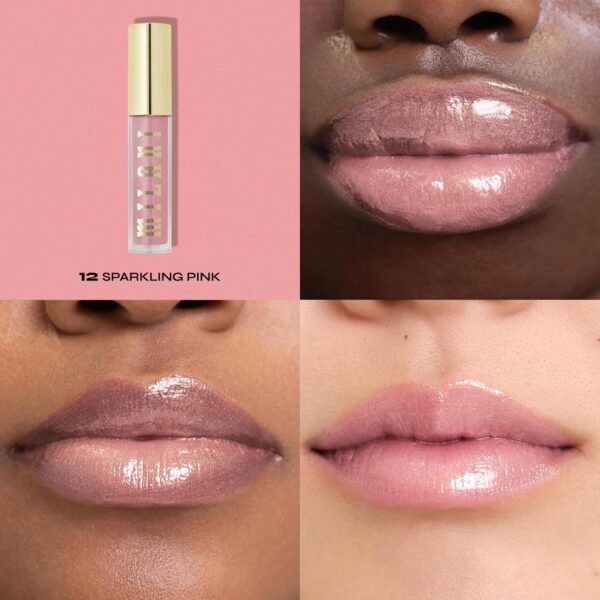 81A3LIWjL._SL1500_.jpg Milani Lip Gloss, Keep It Full Nourishing Lip Plumper with Hyaluronic Acid & Peptides for Soft, Fuller-Looking Lips (0.13 Fl. Oz.) Sparkling Pink