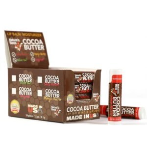 81A78Q6nOqL._SL1500_.jpg Nature's Bees Cocoa Butter Lip Balm Moisturizer, Shea Butter Flavor, Hydrating Lip Care for Dry Lips, Made in the USA with Coconut Oil, Beeswax, Vitamin E, and Aloe, 0.15 oz Each, 24 Pack