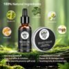 Mens Gifts - Beard Kit with Oil, Balm, Brush, Comb, Scissors, E-book, Outfits Men's Grooming Routine, Anniversary & Birthday Gifts for Men, Him, Husband, Boyfriend, Son, Male Friend, Brother, Dad