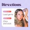 81AyHGPXpnL._AC_SL1500_.jpg Hally Hair Gems Pen Applicator - Includes Hair Styling Tool with 240 Multicolored Adhesive Gem Stickers Hair Jewels - Stylish Hair Accessories for School, Halloween, Festivals, Wedding, Parties & More