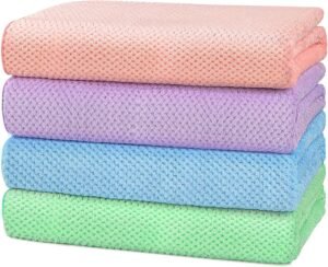 HOMEXCEL Bath Towel Set Pack of 4, 30 x 60 Inches Large Microfiber Bath Towels, Soft, Absorbent, and Quick Dry Towels for Bathroom, Pool, Beach, Swim, and Yoga, Large Bathroom Towels for Daily Use