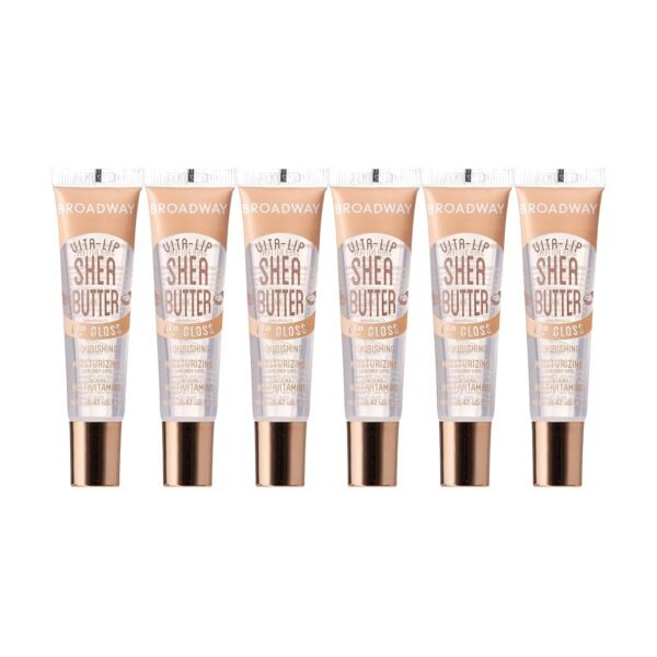 81BU6WuQXuL._SL1500_.jpg Ruby Kisses Broadway Vita-Lip Clear Lip Gloss (Shea Butter 6 Pack), Ultra-Hydrating & Soothing Formula with Multi-Vitamin Oils, High-Shine Non-Sticky Finish, Nourishing Lip Balm for Healthy Lips