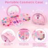 Topsolid Kids Makeup Kit for Girl, Real Washable Makeup for Kid with Mirror, Kids Makeup Sets for Girls 5-8, Princess Toys Cosmetic Set, Christmas & Birthday Gifts Toys for 3 4 5 6 7 8 Year Old Girls