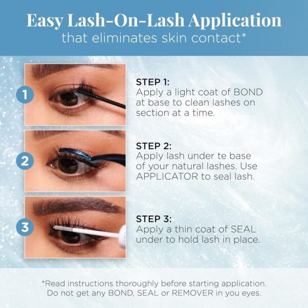 Ardell Seamless Eyelash Extensions Refill Kit, Wispies - 32 Assorted Cluster Lengths, Customizable DIY Lash Clusters for Natural Look Lashes