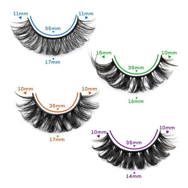 81Bg2RBLK2L._SL1500_.jpg Focipeysa False Lashes Natural Look 14-17mm Fluffy Faux Mink Lashes D Curl Eyelashes Natural Lashes Strips Fake Lashes Pack 4 Styles Mixed Volume Eye Lashes 20 Pairs Multipack