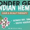 Indian Hemp Hair Grease Pomade, 12 fl oz - Hair Regrowth Styling Treatment - Deeply Nourishes & Repairs Damages By Wonder Gro