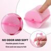 81BmJyDb8S._SL1500_.jpg BEAUTIYAND Jumbo Foam Sponge Hair Roller Soft Sleeping rollers Curvy Wavy Hairstyle Curling Hair Styling Tools 24 Pieces Use For Long Hair Short Hair Ladies And Children 2"X2.75" (Pink)