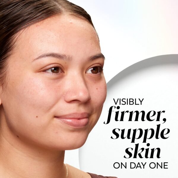 Olay Firm & Smooth Collagen Peptide Face Moisturizer, 2 oz Fragrance Free Firming Face Cream for Hydration and Skin Renewal, Recyclable Eco Jar Packaging