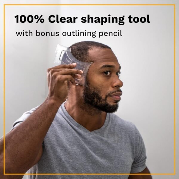 81Cd6sNsKIL._SL1500_.jpg The Cut Buddy Original Shaping Tool, Clear Beard and Hairline Template with Bonus Tracer Pencil, As Seen on Shark Tank